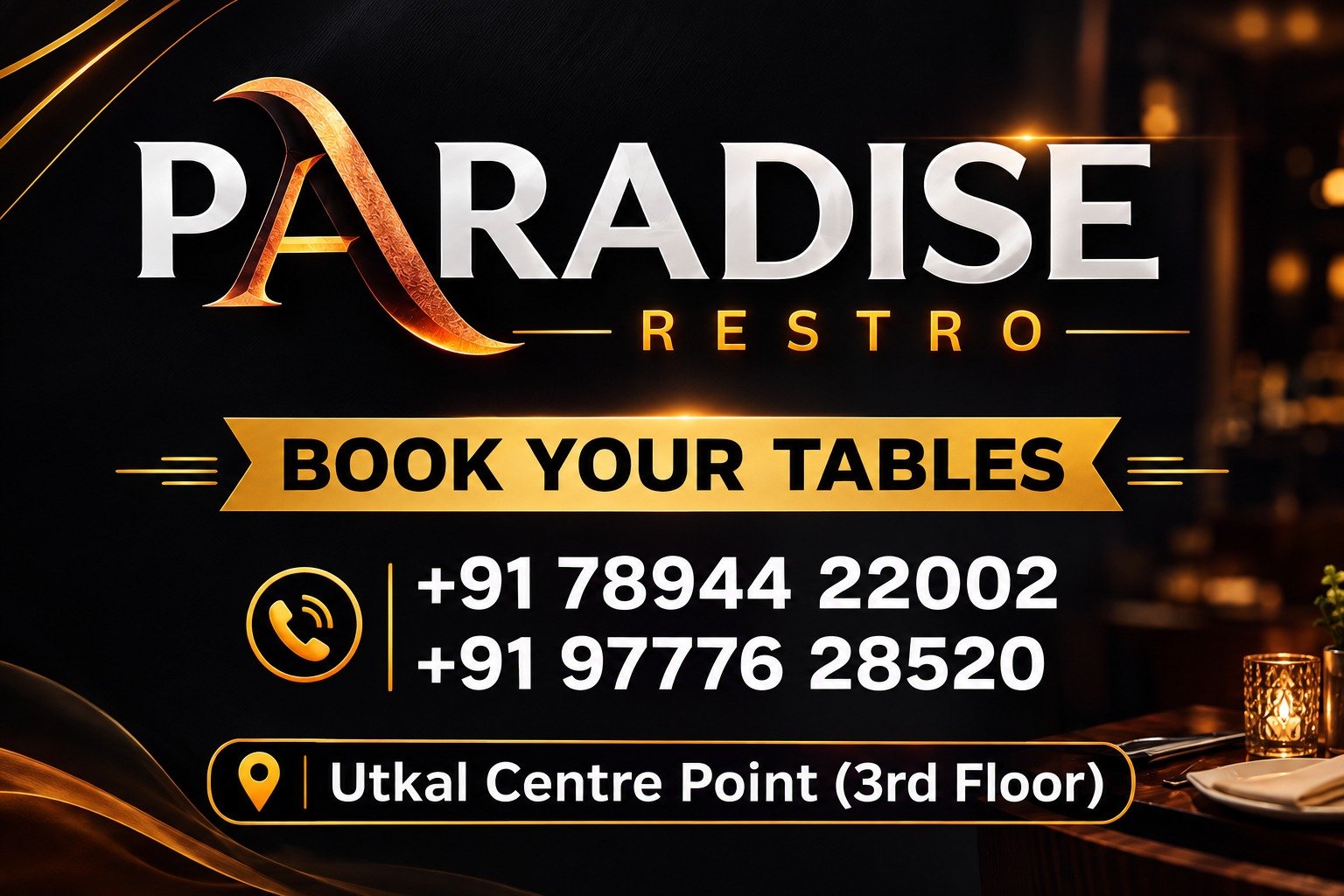Paradise Restro - Book Your Tables